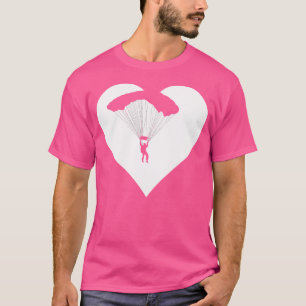 Camiseta Amante de Paraquedista Para Mulheres Homens Que Am