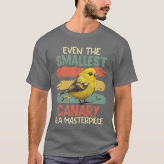 Camiseta Amante de pássaros Até o menor Canário é a Masterí