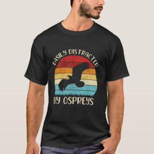 Camiseta Amante de pássaros da águia-pescadora vintage faci