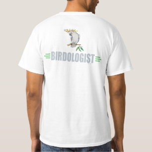 Camiseta Amante de Pássaros Humorístico Cacatua
