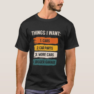 Camiseta Amante de Peças de Carro - Entusiasta de Carros -
