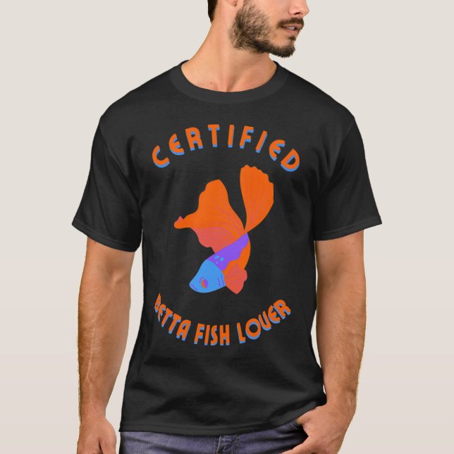 Camiseta Amante de Peixe Betta (Frente)