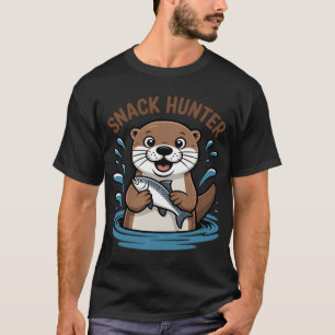 Camiseta Amante de Peixes Animal Fofo Pesca