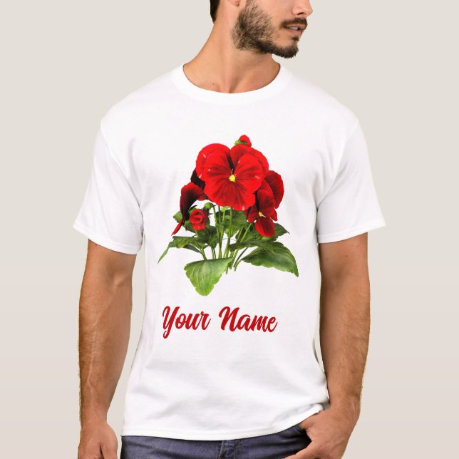 Camiseta Amante de Pensamentos Florais Personalizado (Frente)
