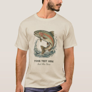 Camiseta Amante de Pesca Personalizado – Design de Pesca de