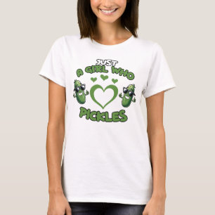 Camiseta Amante de picles de menina bonita