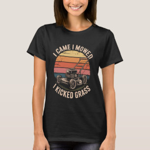 Camiseta Amante de Plantas de Jardim Com Humor Cortando Gra