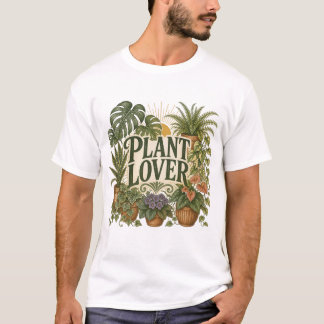 Camiseta Amante de Plantas Vintage – Plantas de Casa Botâni
