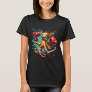 Camiseta Amante de polvo de boxeador criatura do mar oceano