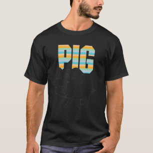 Camiseta Amante de Porco Retro, Fazendeiro Fofo, Agricultur