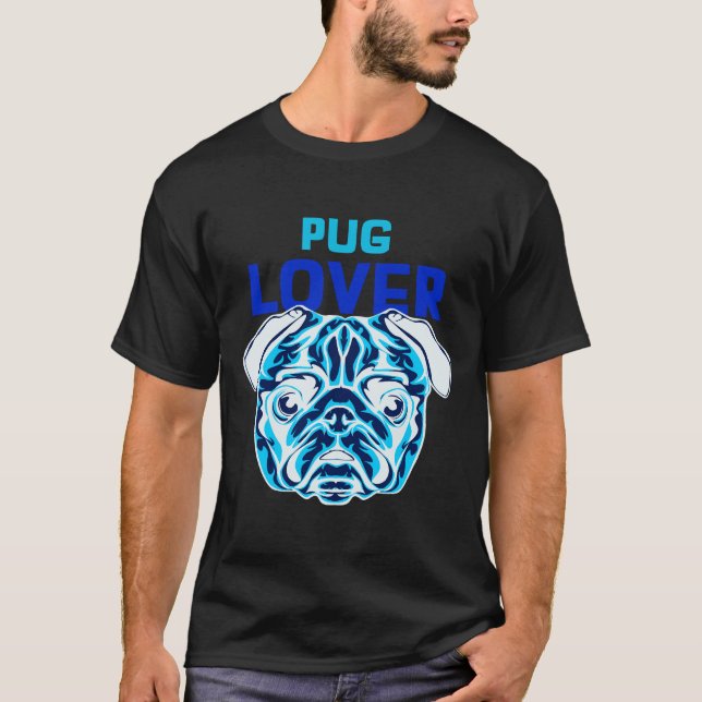 Camiseta Amante de Pug 767 (Frente)