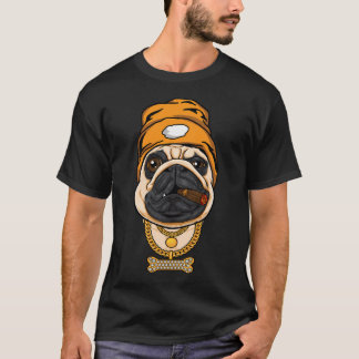 Camiseta Amante de pug e cachorro, hipster engraçado de pug