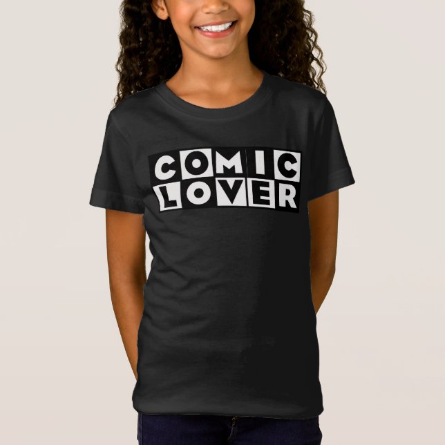 Camiseta Amante de Quadrinhos Design Bold (Frente)