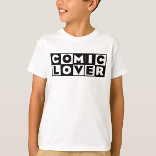 Camiseta Amante de Quadrinhos Design Negrito