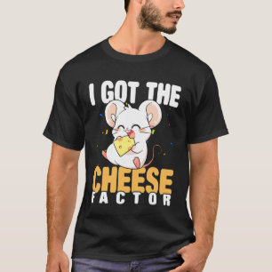 Camiseta Amante de Ratos Eu Tenho o Fator Queijo Dono de Ra