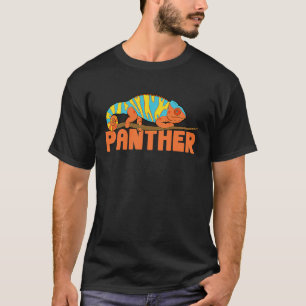 Camiseta Amante de répteis do Rainbow panther chameleon