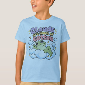 Camiseta Amante de Sapo Fofo Nuvem Humor Kawaii Sapinhos Na