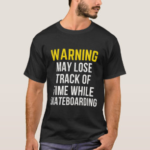 Camiseta Amante de Skate com Aviso Engraçado