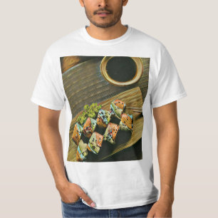 Camiseta Amante de sushi da comida japonesa