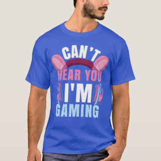 Camiseta Amante de Video Game Não Pode Ouvir Estou Jogando
