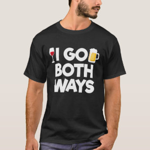 Camiseta Amante de Vinho Cerveja Divertido Bebendo Álcool E
