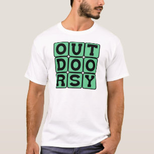 Camiseta Amante do ar livre, Acampante, Caminhante ou Mochi