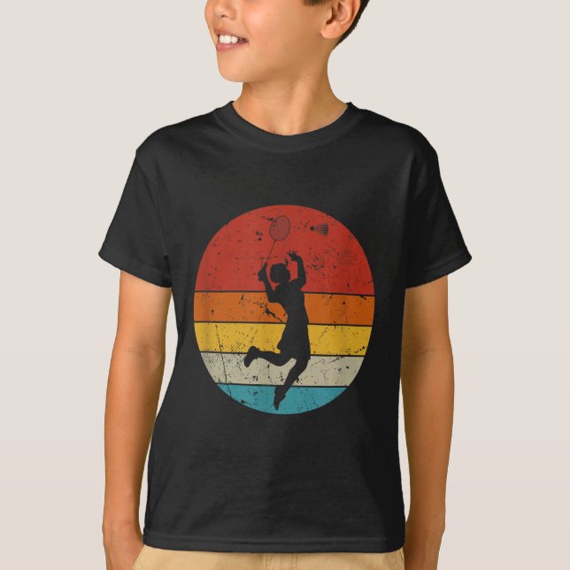 Camiseta Amante do Badminton Retro (Frente)