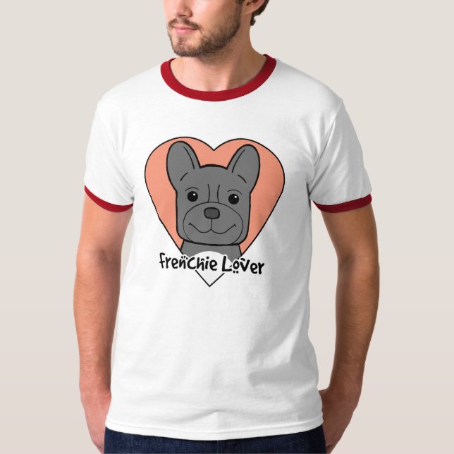 Camiseta Amante do buldogue francês (Frente)