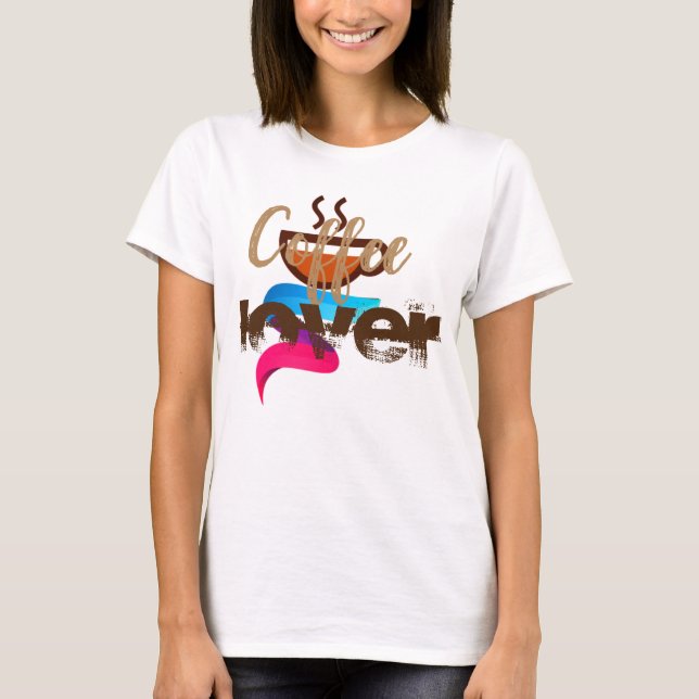 Camiseta amante do café (Frente)