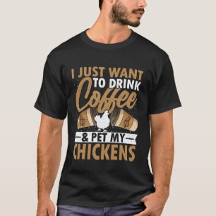 Camiseta Amante do Café - Só Quero Beber Café Acariciar Meu