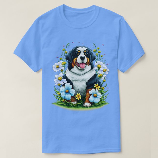 Camiseta Amante do Cão Bernês (Frente do Design)
