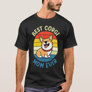 Camiseta Amante do Cão Corgi Melhor Mãe Corgi de Todos Aman