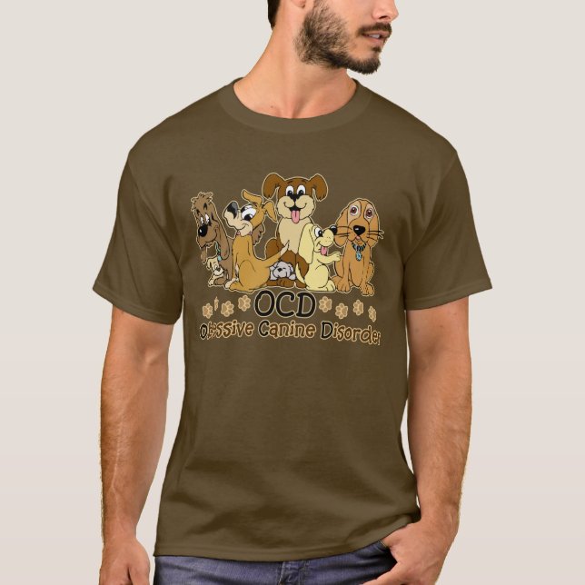 Camiseta Amante do cão de OCD (Frente)
