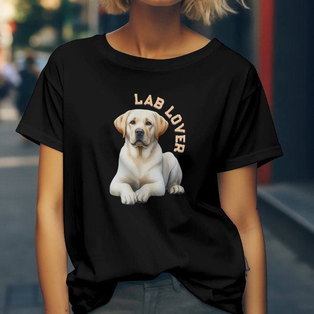 Camiseta Amante do Cão Labrador Retriever (Criador carregado)