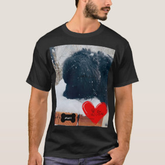 Camiseta Amante do Cão Terra Nova Neve