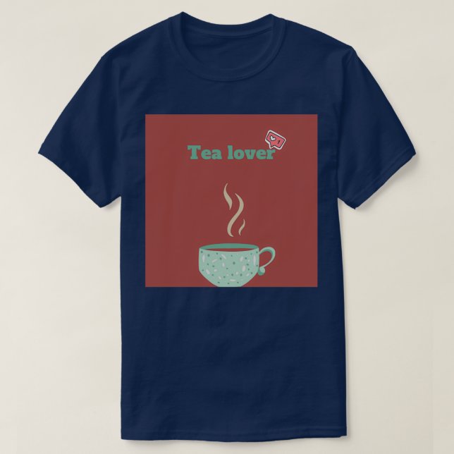 Camiseta Amante do chá 12 (Frente do Design)