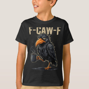 Camiseta Amante do Corvo F Caw F Fcawf Fawk Preto Engraçado