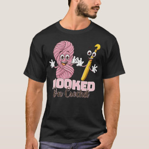 Camiseta Amante do Crochê Roupa de Tricô Fio de Crochê Hobb