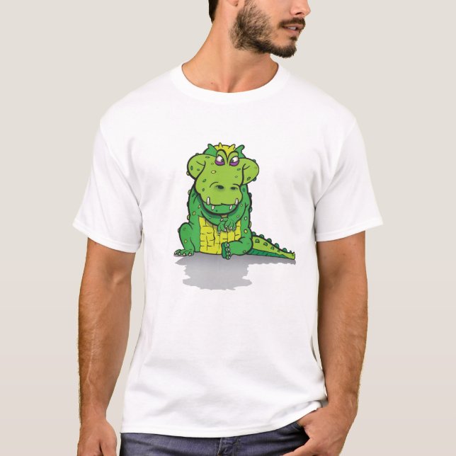Camiseta amante   do crocodilo (Frente)