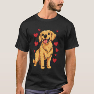 Camiseta Amante do Cute Golden Retriever