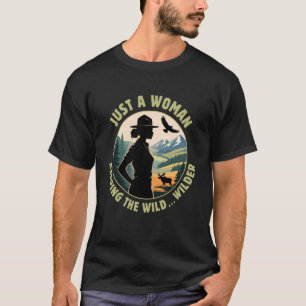 Camiseta Amante do Deserto Mulheres Floresta Profissão Natu