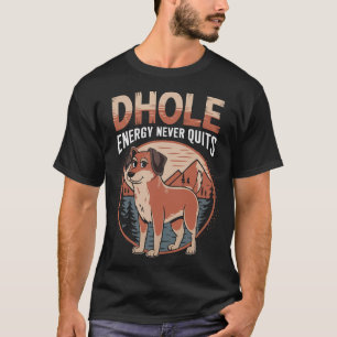 Camiseta Amante do Dhole Vida Selvagem Canídeo Cão Selvagem