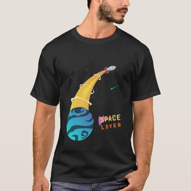 Camiseta Amante do Espaço | Explorador Espacial (Frente)