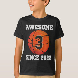 Camiseta Amante do Esqueleto de 3º Aniversário 3 Anos de Id