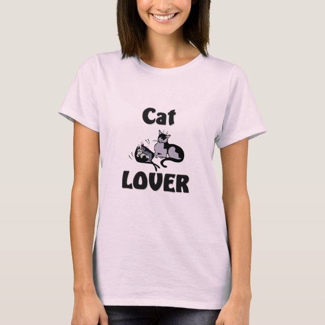 Camiseta Amante do gato (Frente)