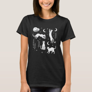 Camiseta Amante do Gato da Lua Celestial Pessoa Gato Senhor
