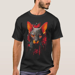 Camiseta Amante do Gato Sphynx Proprietário Mãe Pai do Sphy
