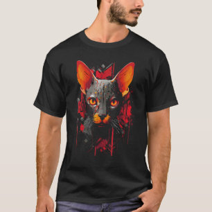 Camiseta Amante do Gato Sphynx Proprietário Mãe Pai do Sphy