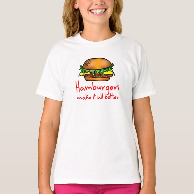 Camiseta Amante do Hamburger (Frente)