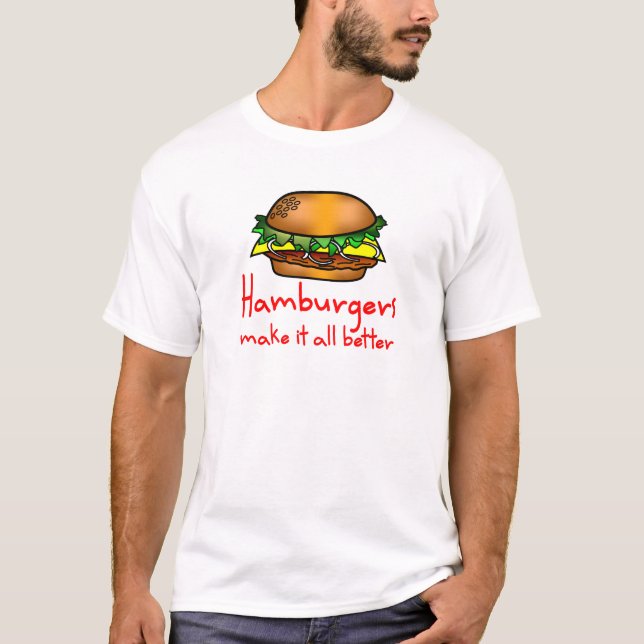 Camiseta Amante do Hamburger (Frente)
